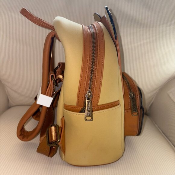 Disney Star Wars Loungefly Cute Wicket Ewok Footsie Yub Nub Mini Backpack Soft - Picture 5 of 11